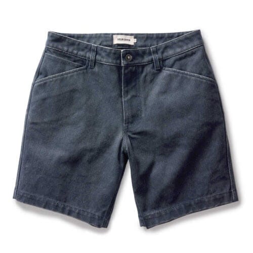 The Camp Short in Navy Chipped Canvas