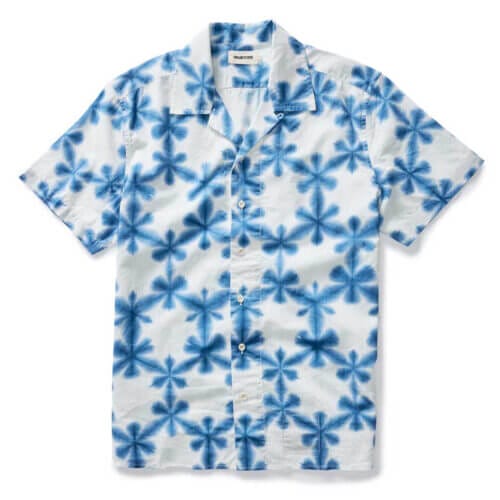 The Davis Shirt in Vintage White Fractal