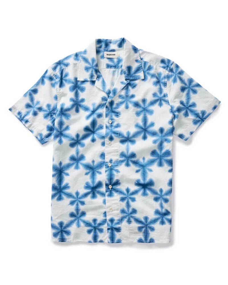 The Davis Shirt in Vintage White Fractal