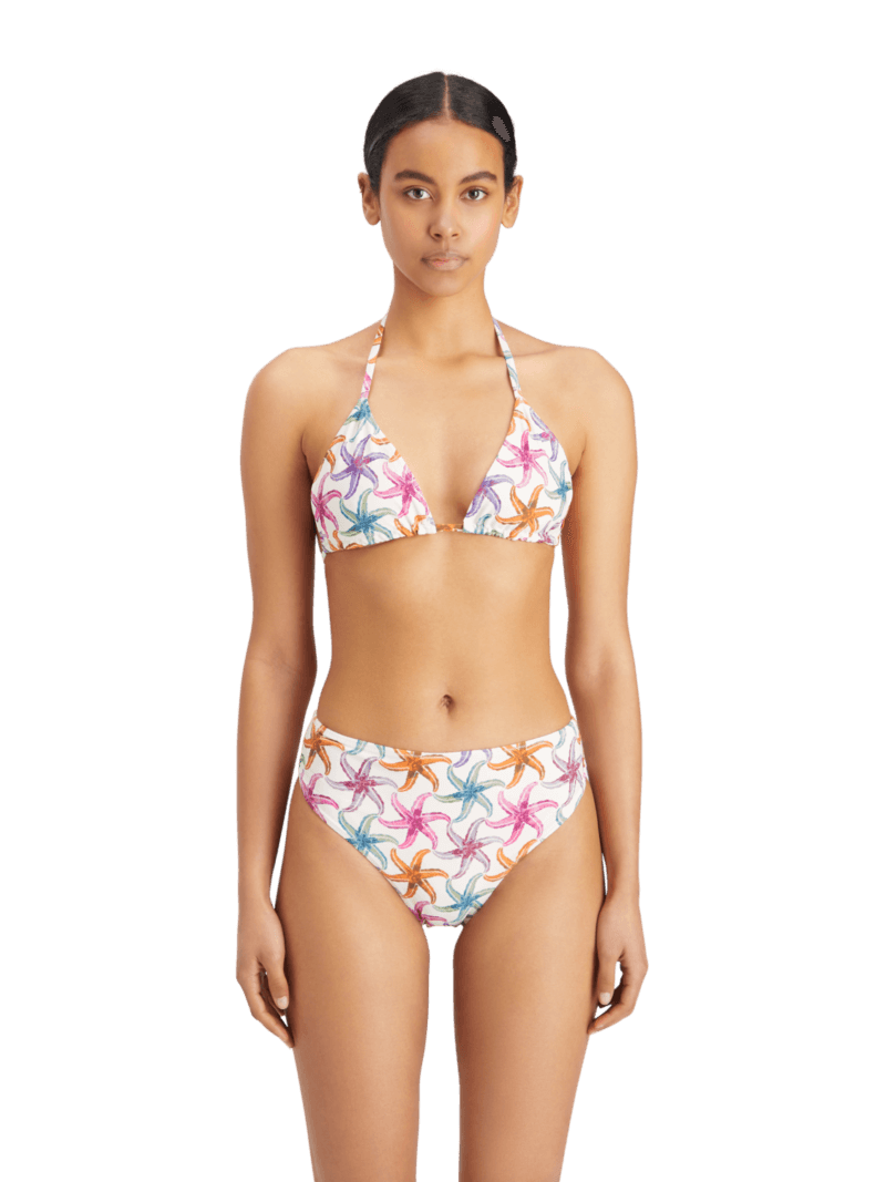 Women's Reversible High-Waist Bikini Bottom | Pink | Size XS | Nylon | Scotch & Soda
