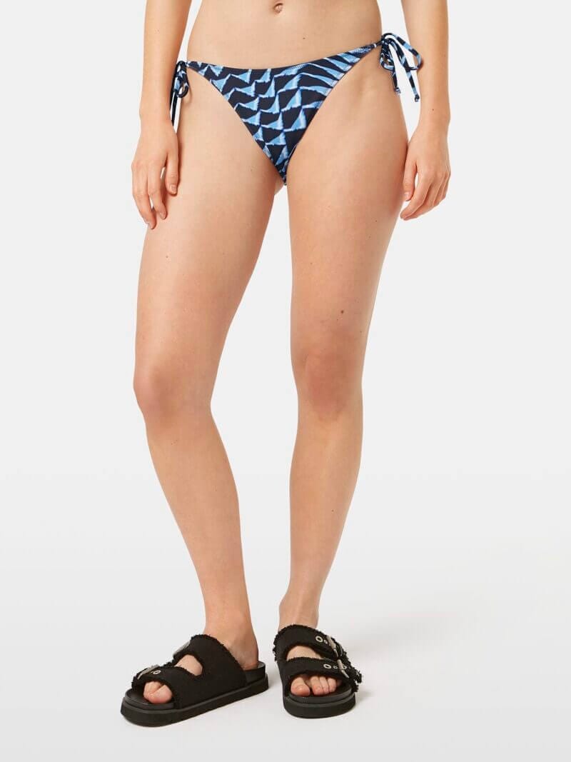 Women's Reversible Printed Bikini Bottom | Blue | Size XS | Polyester | Scotch & Soda