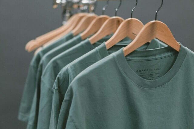 Bella+Canvas Brand Rating_Photo of tees on rack