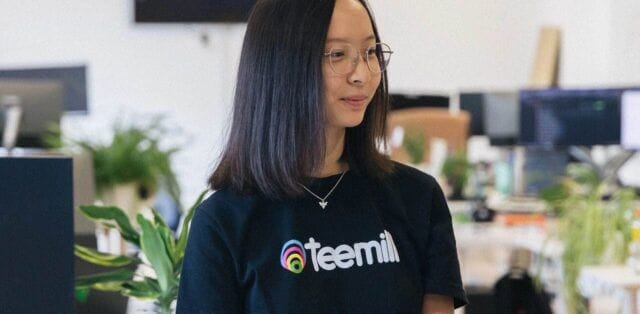photo of girl in teemill tee