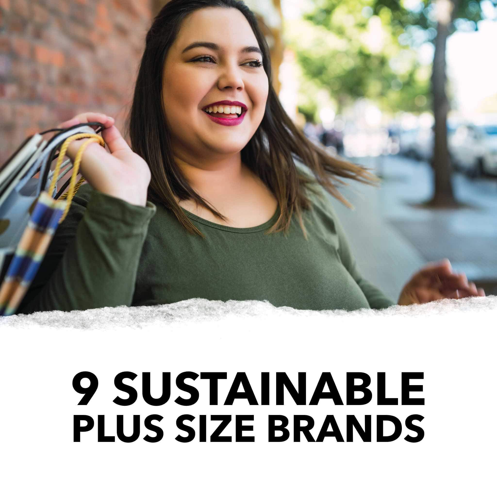 9 sustainable plus size brands for women