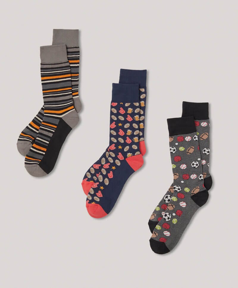 Men's Game Day The Perfect Crew Socks 3-Pack 1S