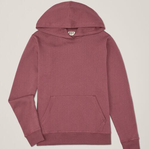 Men's Mauve Cloud Brushed Fleece Pullover Hoodie M