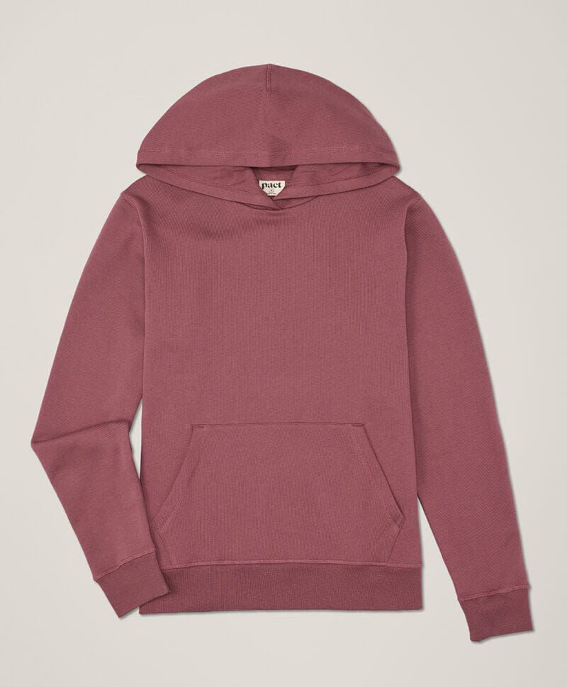 Men's Mauve Cloud Brushed Fleece Pullover Hoodie M