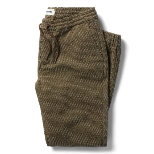 The Apres Pant in Cypress Sashiko