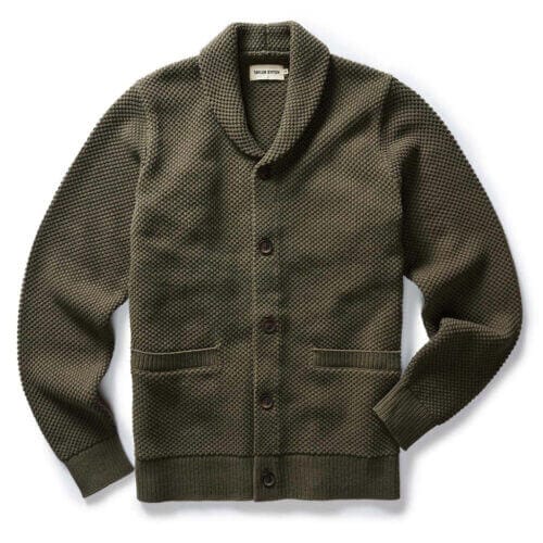 The Crawford Sweater in Fatigue Olive