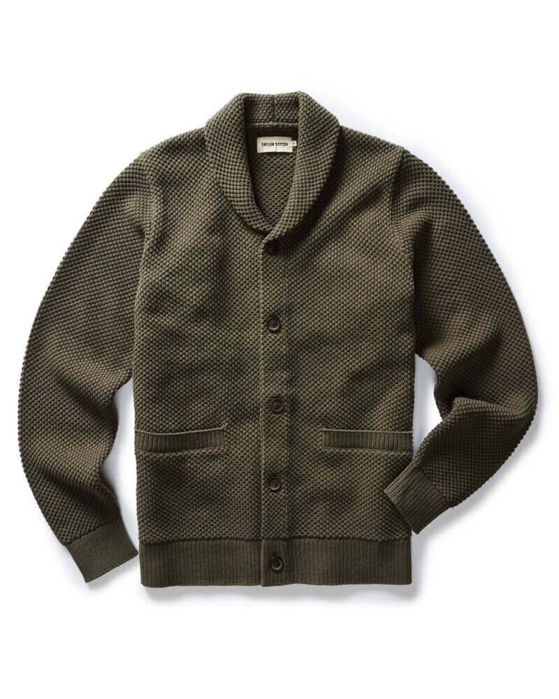 The Crawford Sweater in Fatigue Olive