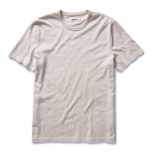 The Organic Cotton Tee in Heather Oat
