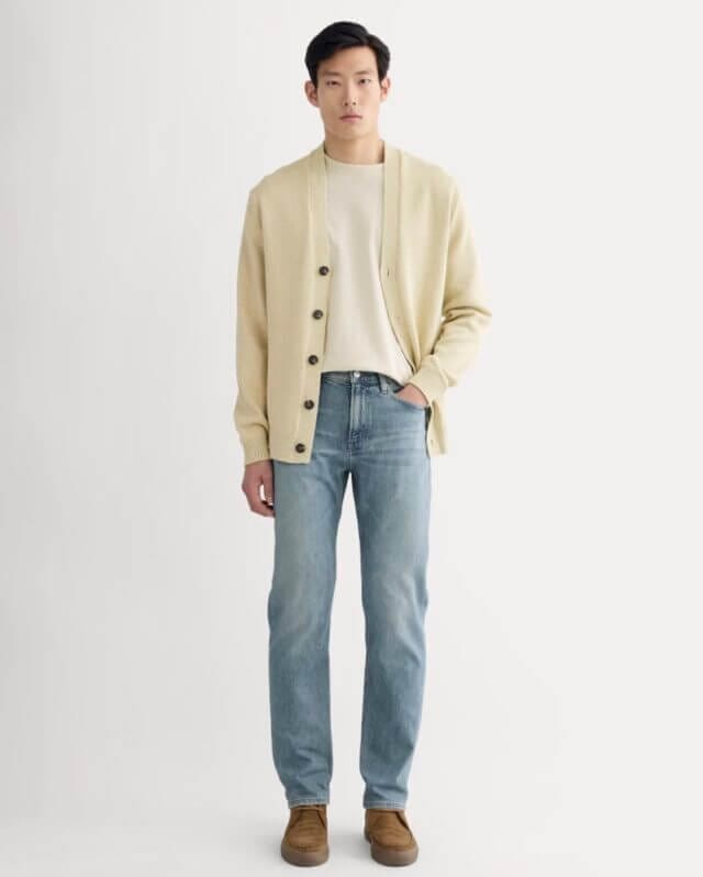 The Selvedge Straight Fit Jean for men by Everlane