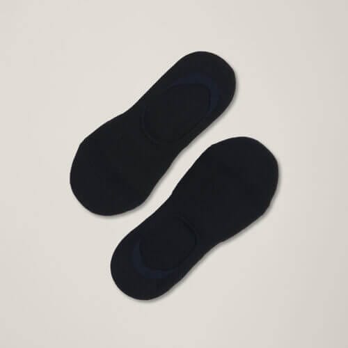 Women's Black No-Show Socks 2-Pack 1S