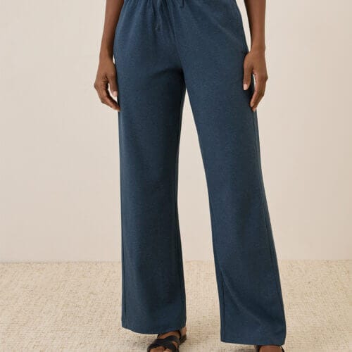 Women's French Navy Heather Cool Stretch Lounge Pant 2XL