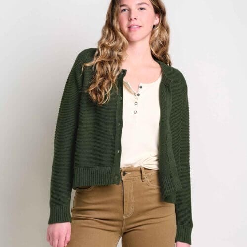 Bianca Crew Cardigan Epidote / S