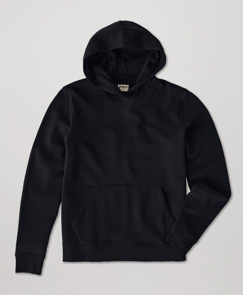 Men's Black Cloud Brushed Fleece Pullover Hoodie XL