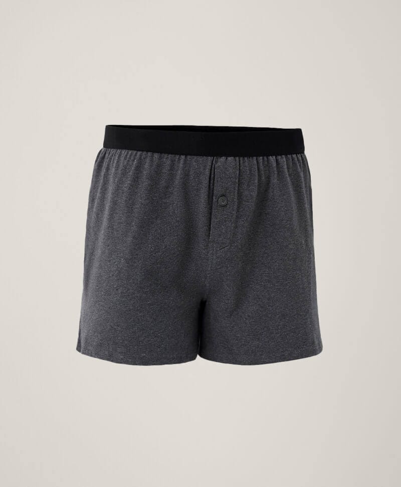 Men's Charcoal Heather Everyday Knit Boxer S
