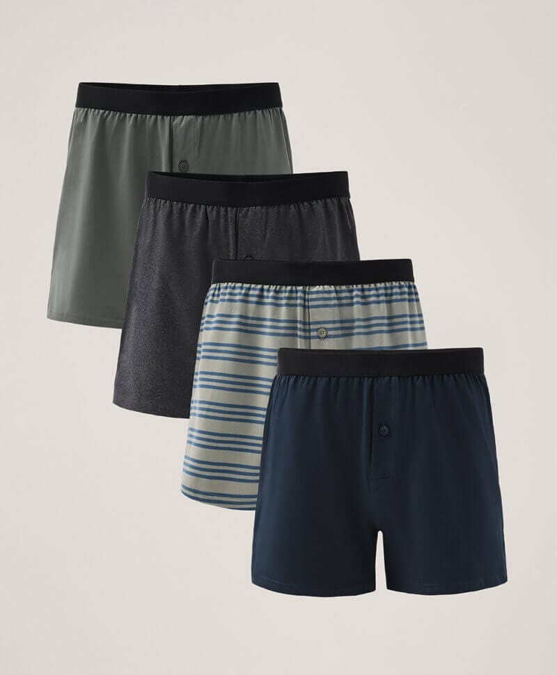Men's Riverway Everyday Knit Boxer 4-Pack XL