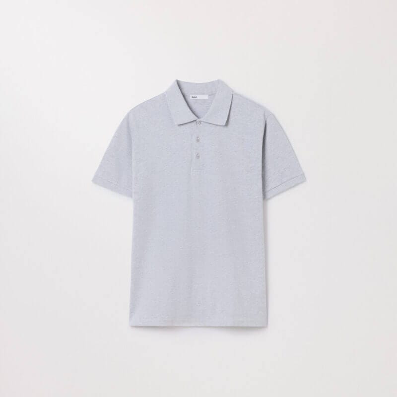 The Pique Polo Grey Melange