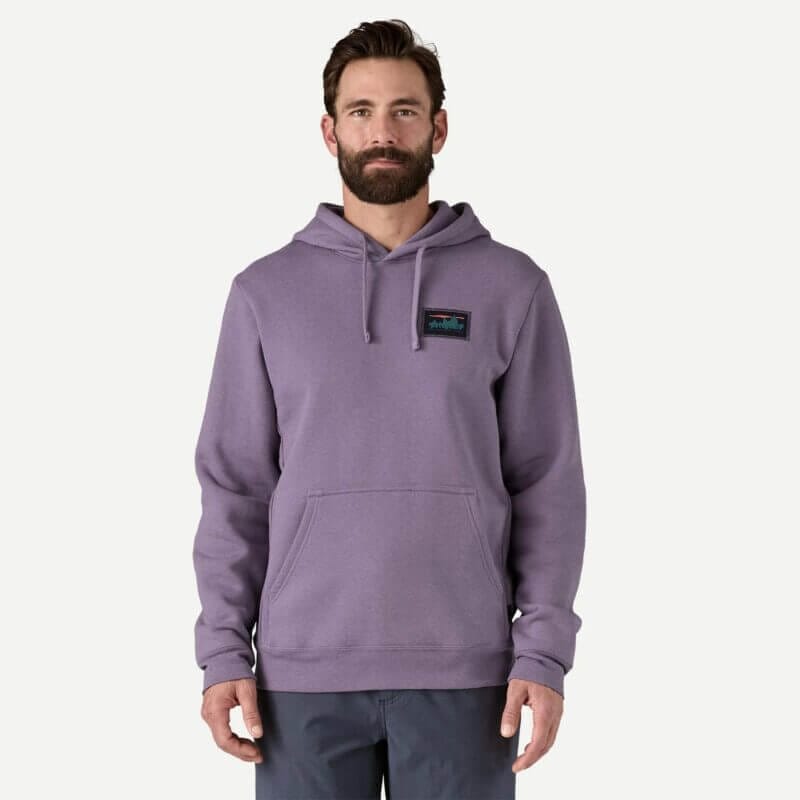 Patagonia '73 Skyline Uprisal Fleece Hoody in Concrete Purple