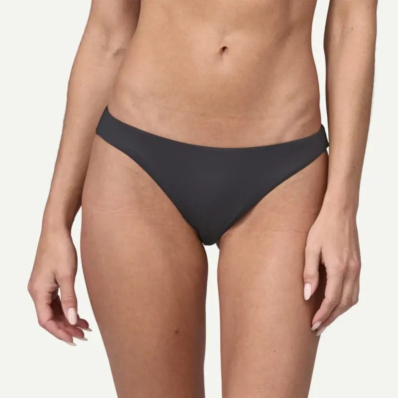 Patagonia Women's Nanogrip Sunny Tide Low Rise Bikini Bottoms in Ink Black