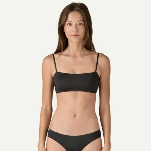 Patagonia Women's Sunrise Slider Bandeau Bikini Top in Black