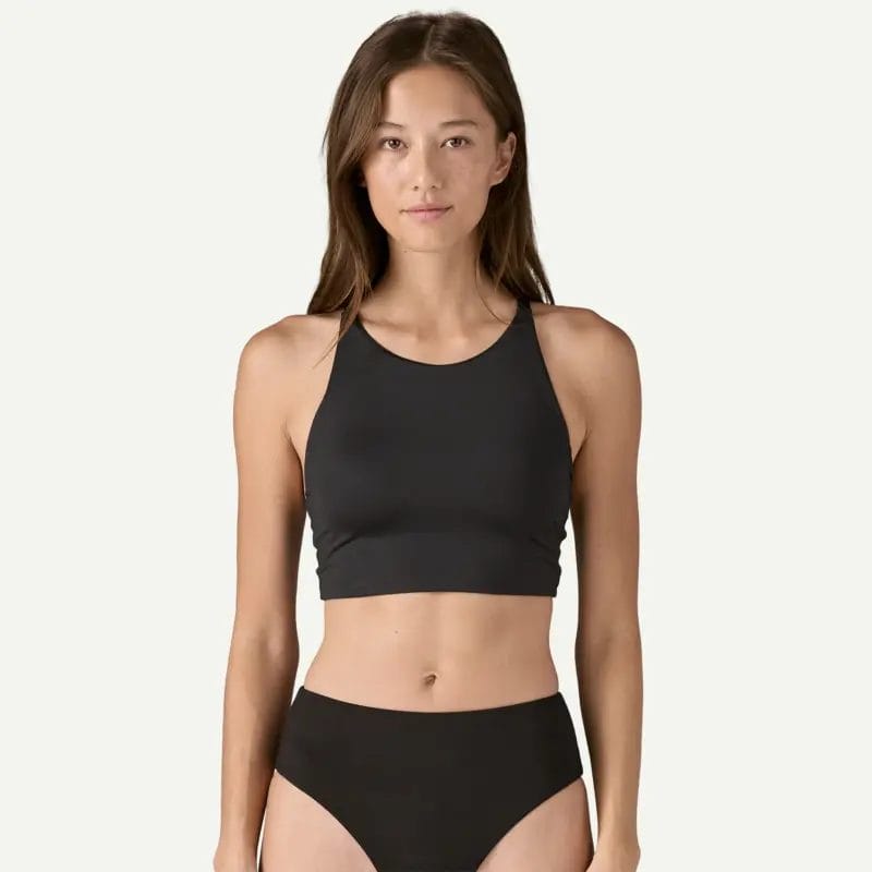 Patagonia Women's Cami Full Coverage Bikini Top in Black