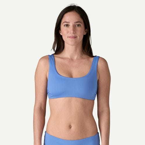 Patagonia Women's Wave For It Bikini Top in Abundant Blue