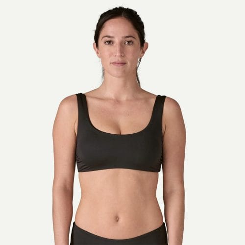 Patagonia Women's Wave For It Bikini Top in Black