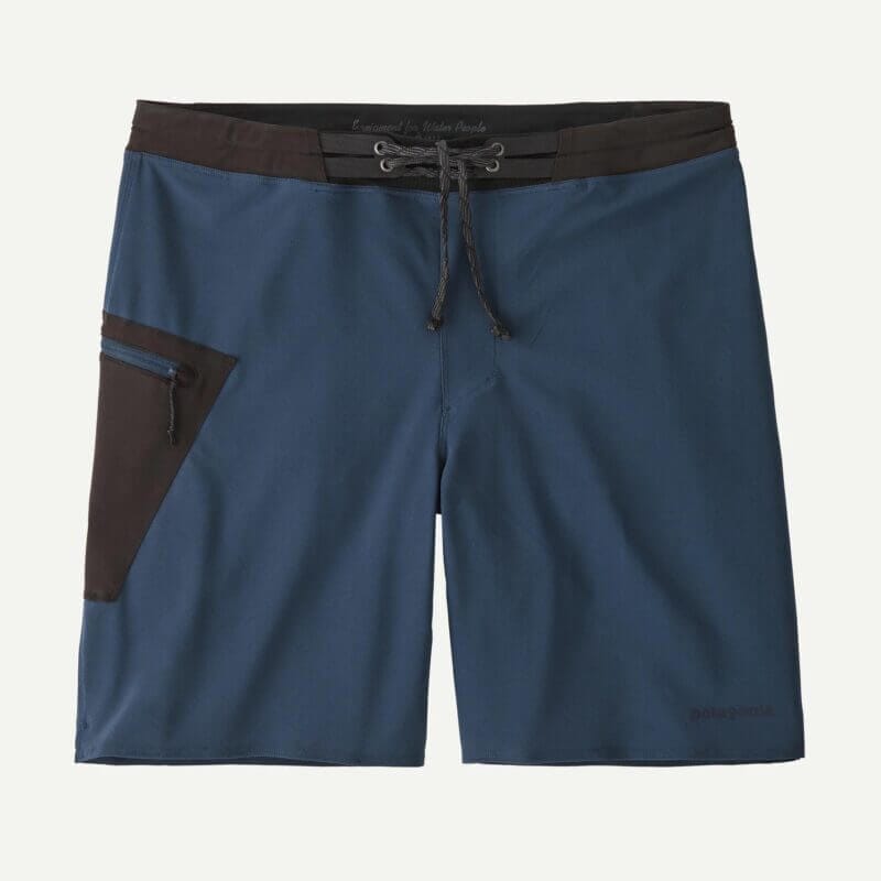 Patagonia Men's Hydrolock Stitched Boardshorts - 18" Inseam in Tidepool Blue