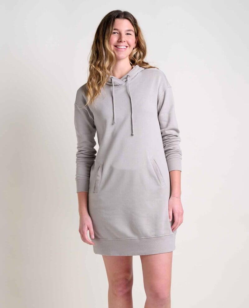 Hemp Daybreaker Hooded Dress Basalt / S