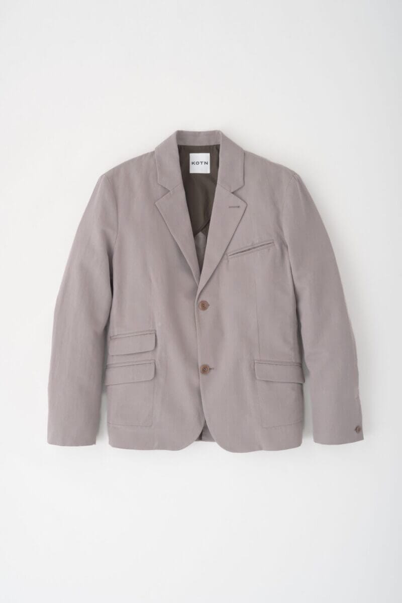 Kotn Men's Linen Laureate Jacket in Brindle, Size XS