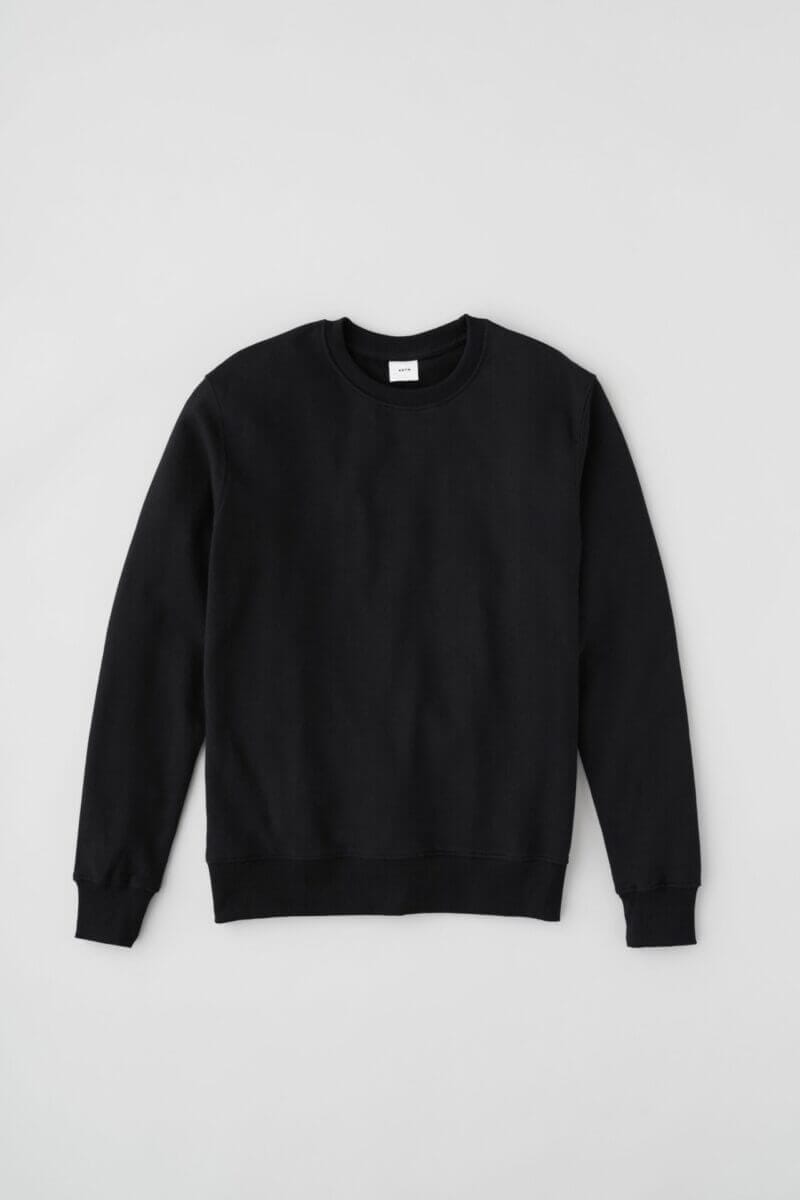 Kotn Unisex French Terry Sweatshirt in Black, Size 2XL