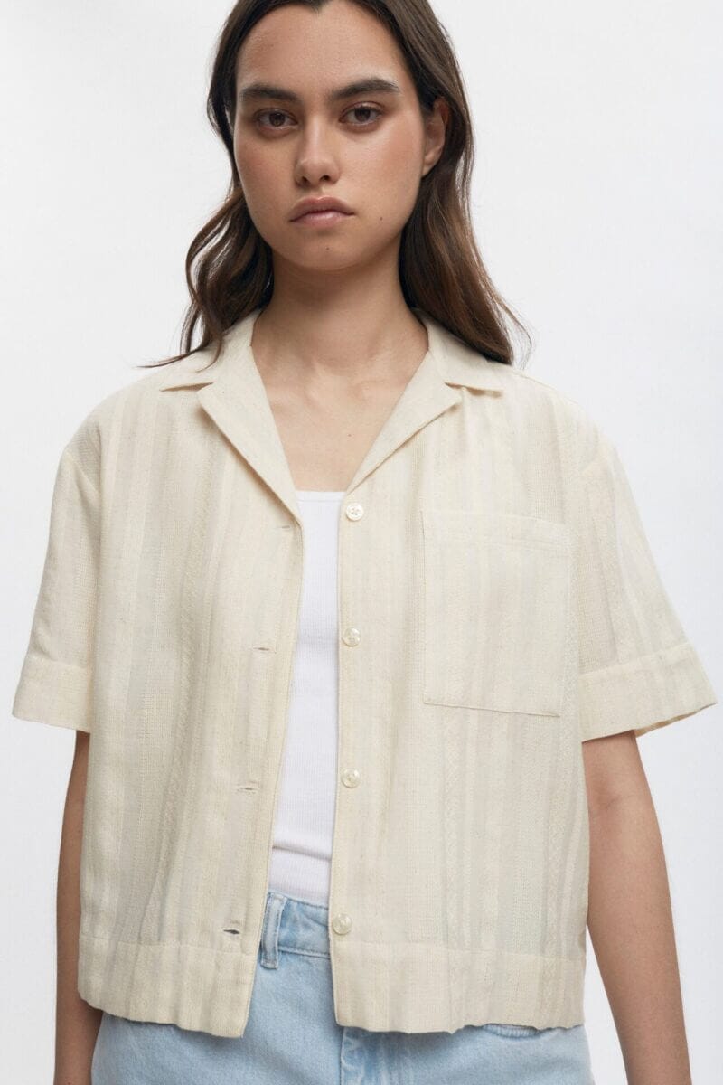 Kotn Women's Papyrus Shirt in Natural White, Size XS