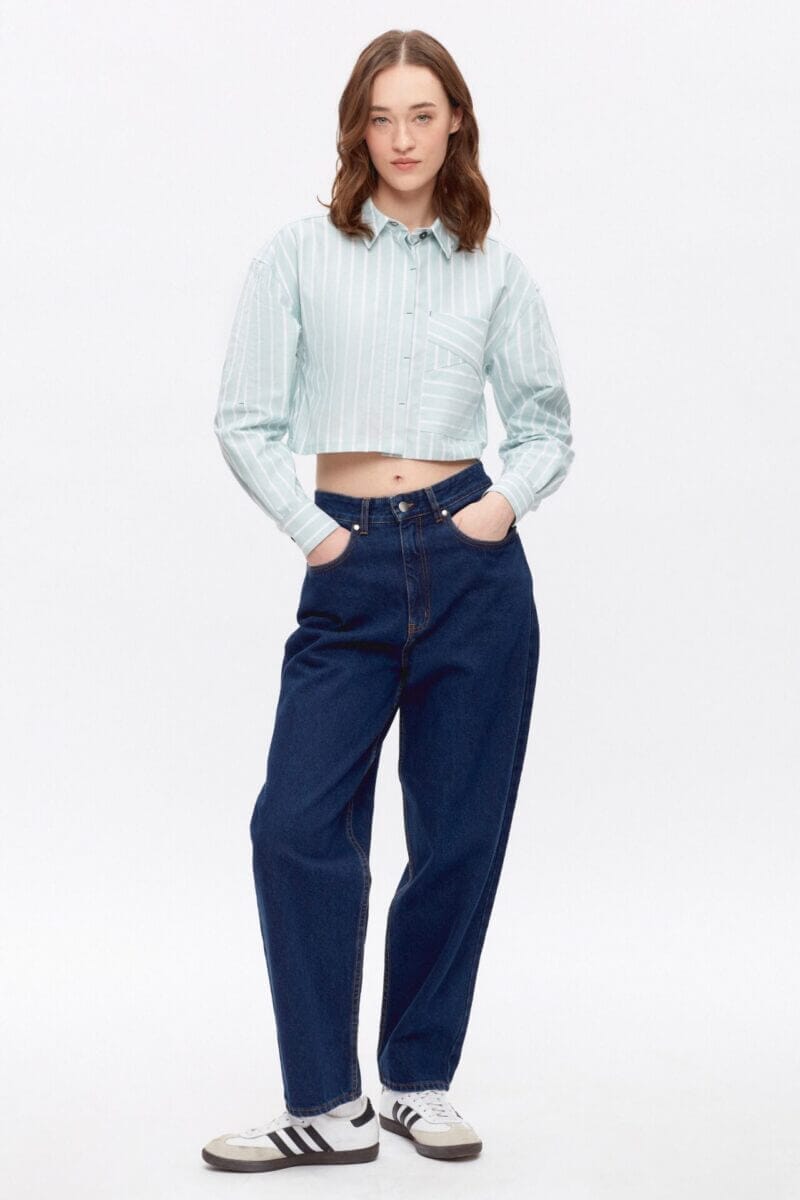 Kotn Women's Zeina Shirt in Silver, Size 2XL