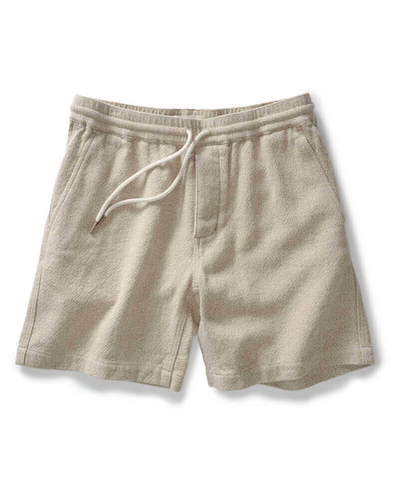 The Apres Short in Oat Linen Tweed