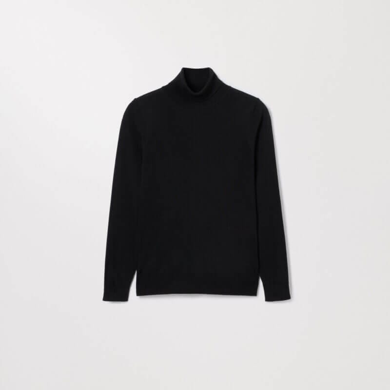 The Merino Turtleneck Black