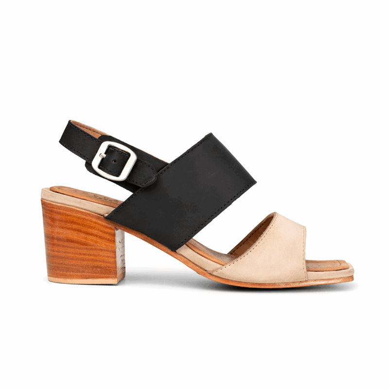 The Serena in Oatmeal and Black