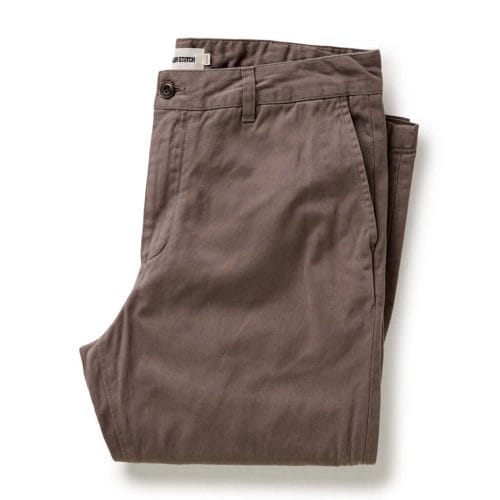 The Slim Foundation Pant in Organic Espresso