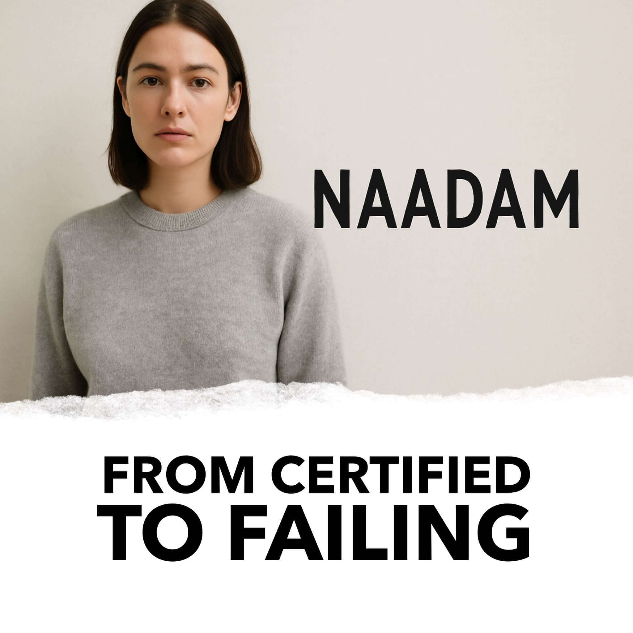 naadam from certified to failing