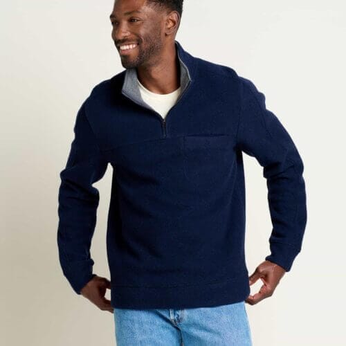 Kennicott Quarter Zip Sweater True Navy / L