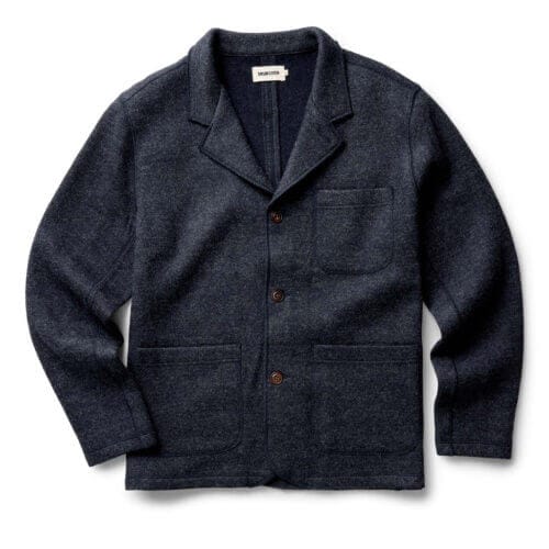 The Evans Blazer in Navy Birdseye Wool