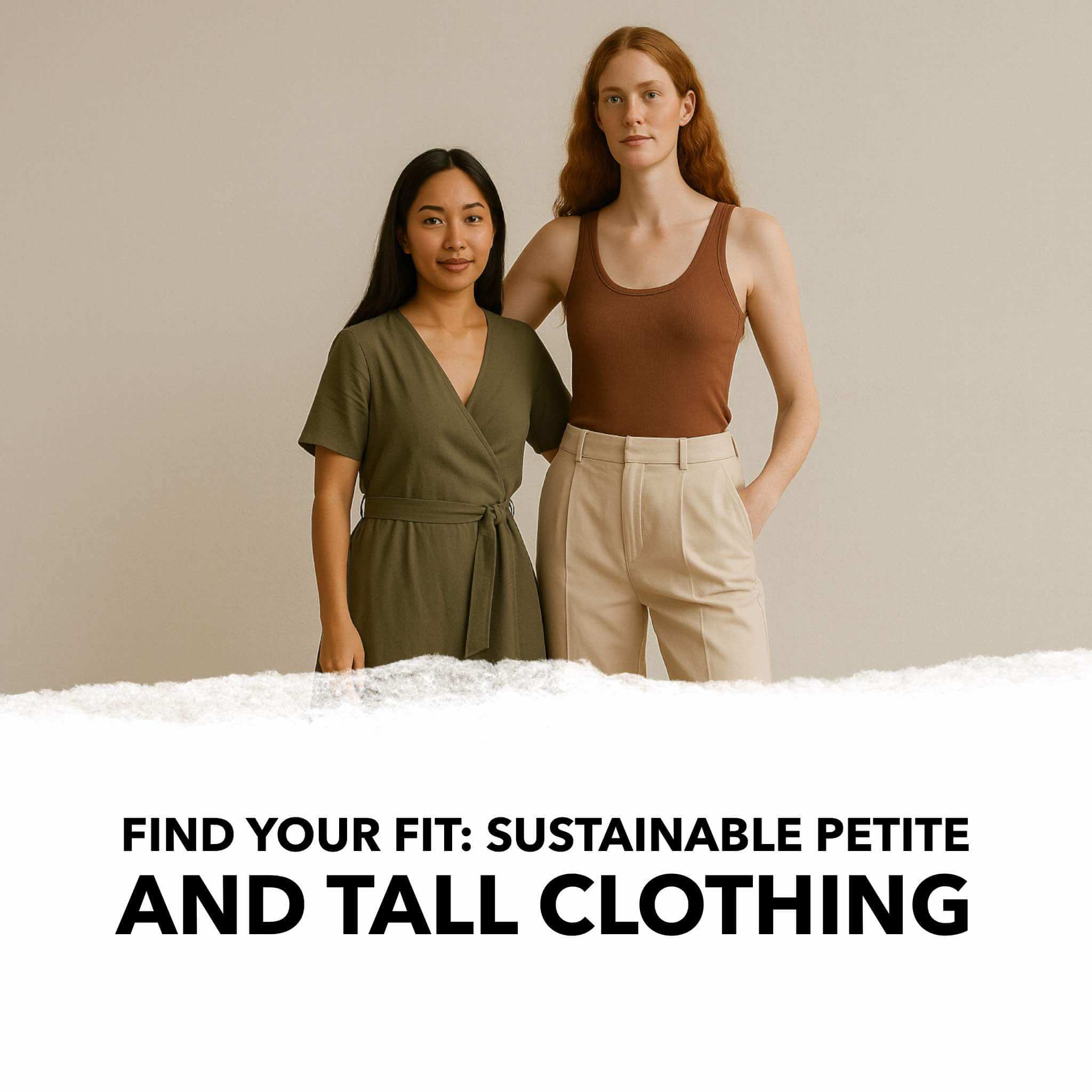 find your fit sustainable petite and tall clothing