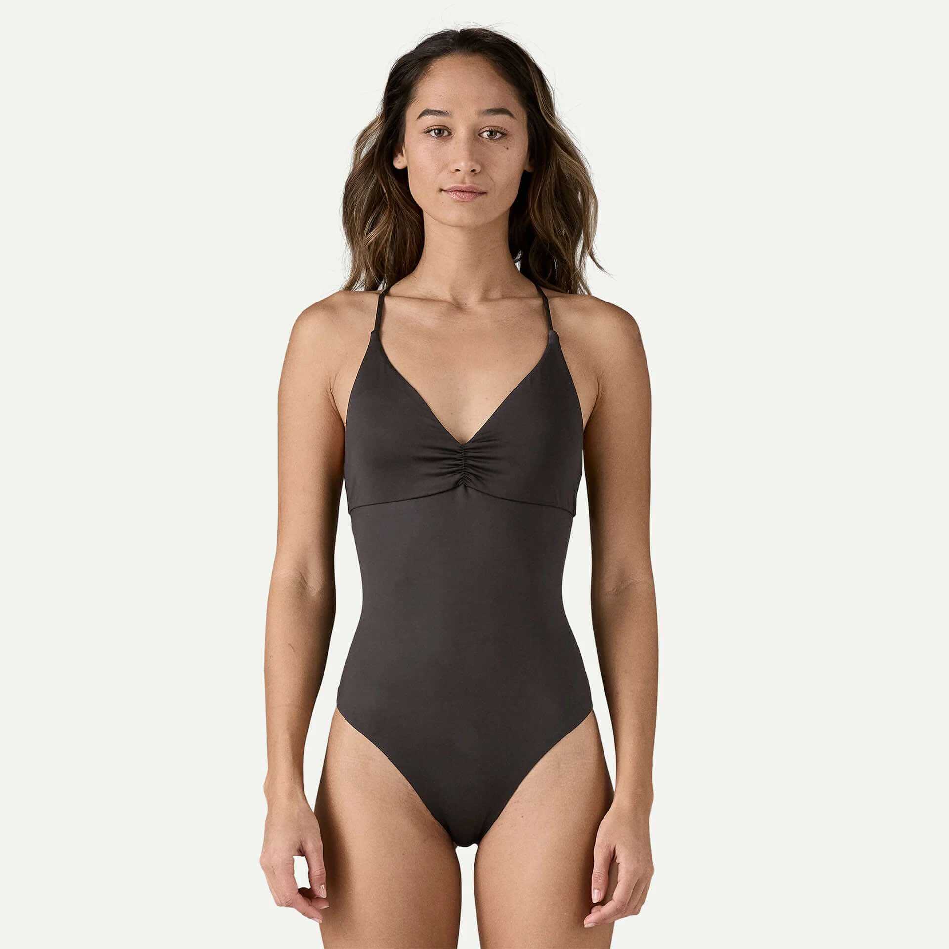 Patagonia Women's Cross Shore One-Piece Surf Swimsuit in Black