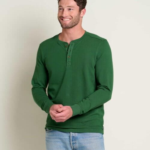 Men's Ponderosa Long Sleeve Henley Pasture / S