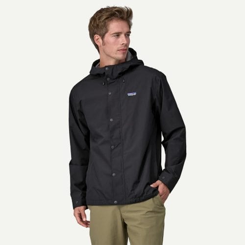 Patagonia Men's Jackson Glacier Rain Jacket in Ink Black