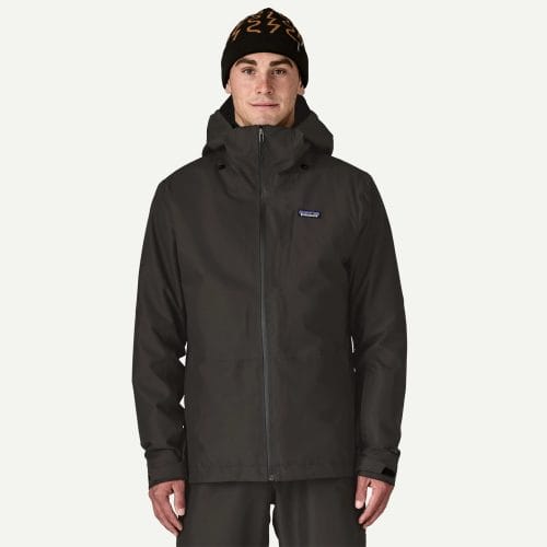 Patagonia Men's 3-in-1 Powder Town Ski/Snowboard Jacket in Black
