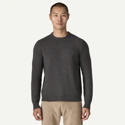 Patagonia Men's Recycled Cashmere Crewneck Sweater in Forge Grey