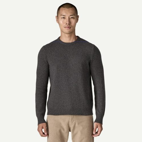 Patagonia Men's Recycled Cashmere Crewneck Sweater in Forge Grey