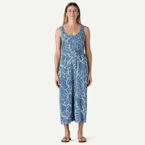 Patagonia Women's Garden Island Lightweight Jumpsuit in Thermal Blue